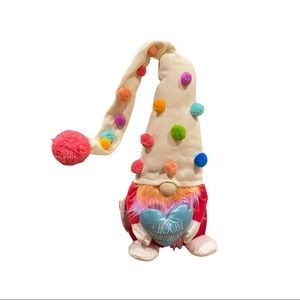 Rae Dunn CHOOSE KINDNESS multicolored Gnome Weighted Plush Decor NEW!
